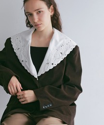 MANOF（マノフ）の「LACE COLLAR CORDUROY JACKET（その他アウター）」
