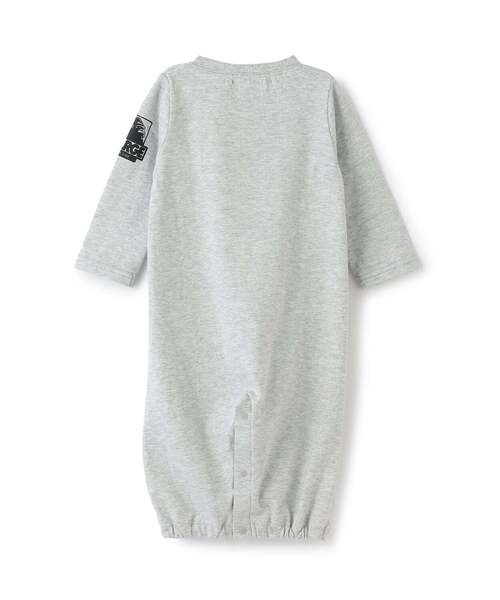 XLARGE KIDS(エクストララージキッズ)の「ビッグロゴ2WAYオール(ロンパース・キッズ・ブラック/トップグレー・50-70cm)」の3枚目の写真