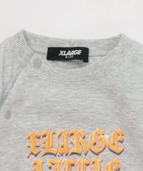 XLARGE KIDS(エクストララージキッズ)の「ビッグロゴ2WAYオール(ロンパース・キッズ・ブラック/トップグレー・50-70cm)」の5枚目の写真