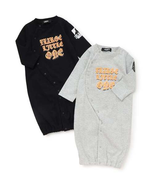 XLARGE KIDS(エクストララージキッズ)の「ビッグロゴ2WAYオール(ロンパース・キッズ・ブラック/トップグレー・50-70cm)」の10枚目の写真