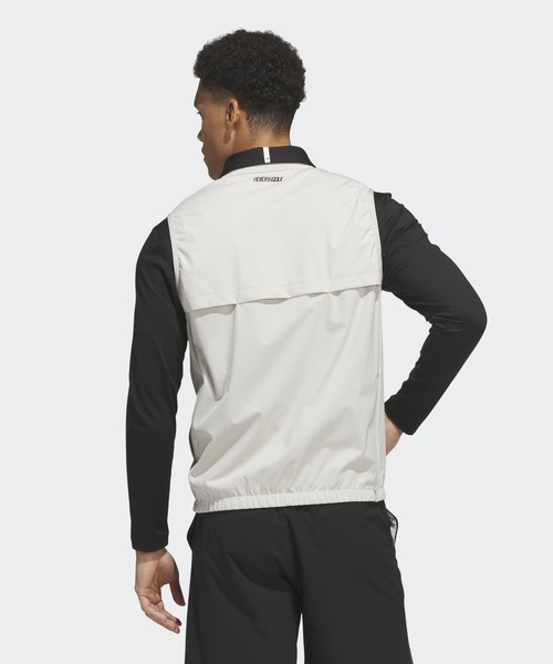 adidas(アディダス)の「ウーブンVネックベスト【adidas Golf/アディダスゴルフ】(ベスト・メンズ・ホワイト・LARGE/XX-LARGE/SMALL/X-LARGE/MEDIUM)」の2枚目の写真