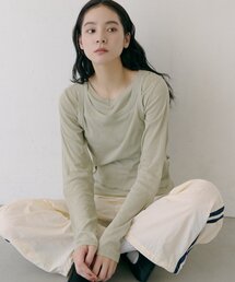 タンクトップ&長袖レイヤードTシャツ