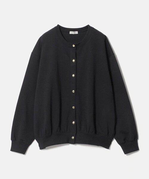 green label relaxing(グリーンレーベルリラクシング)の「メタル調ボタン カーディガン(カーディガン/ボレロ・レディース・レッド/ブラック/モカ・FREE)」の2枚目の写真