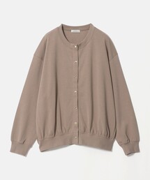 メタル調ボタン カーディガン