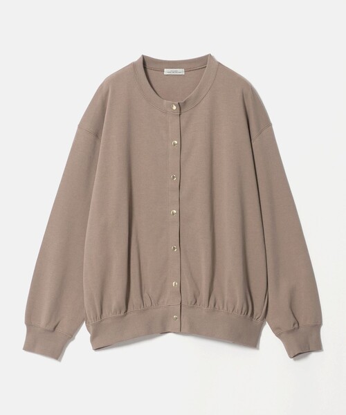 green label relaxing(グリーンレーベルリラクシング)の「メタル調ボタン カーディガン(カーディガン/ボレロ・レディース・レッド/ブラック/モカ・FREE)」の1枚目の写真