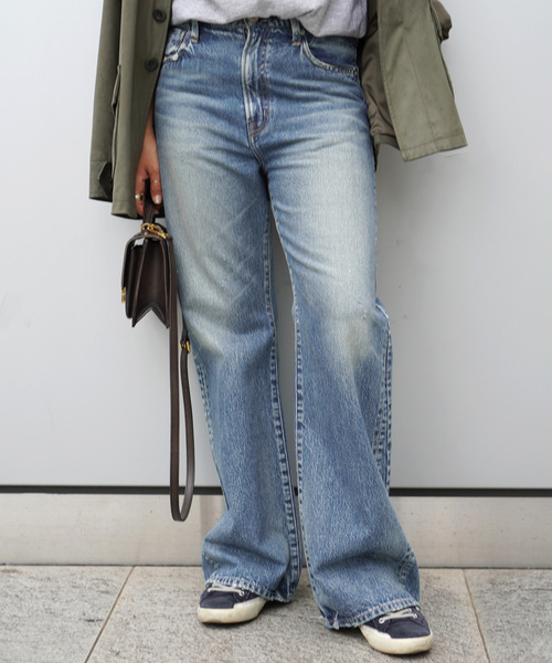 NEEDBY heritage（ニードバイヘリテージ）の「【NEEDBY heritage/ニードバイヘリテージ】別注Flare Fit Denim（デニムパンツ・レディース・ブルー・26/27/24/25）」の5枚目の写真