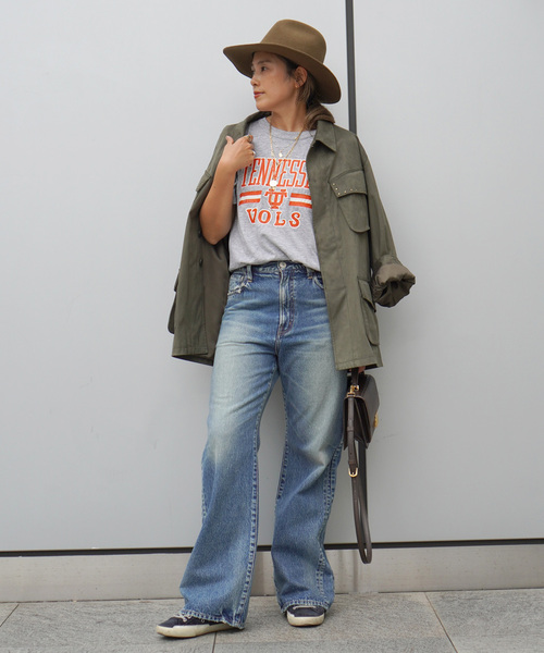 NEEDBY heritage（ニードバイヘリテージ）の「【NEEDBY heritage/ニードバイヘリテージ】別注Flare Fit Denim（デニムパンツ・レディース・ブルー・26/27/24/25）」の6枚目の写真
