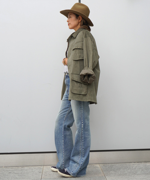 NEEDBY heritage（ニードバイヘリテージ）の「【NEEDBY heritage/ニードバイヘリテージ】別注Flare Fit Denim（デニムパンツ・レディース・ブルー・26/27/24/25）」の7枚目の写真