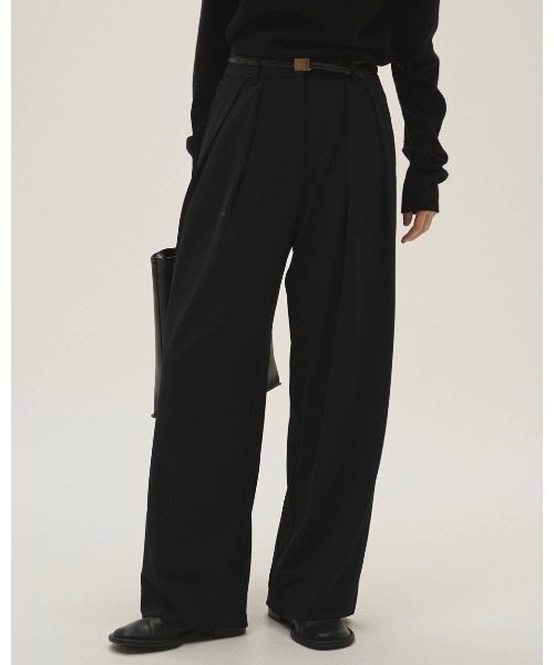 TODAYFUL（トゥデイフル）の「TODAYFUL Doubletuck Twill Trousers（その他パンツ・レディース・ブラック・38/36）」の8枚目の写真