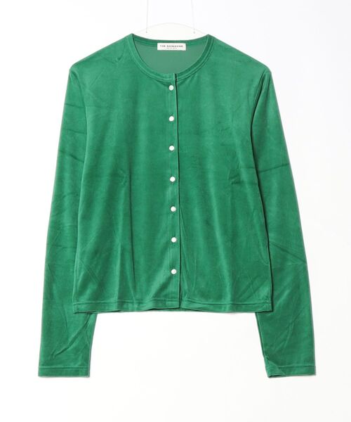THE SHINZONE(ザ シンゾーン)の「VELOUR CARDIGAN 26AMSCU05(カーディガン/ボレロ・レディース・ネイビー/ベージュ/グリーン・FREE)」の2枚目の写真