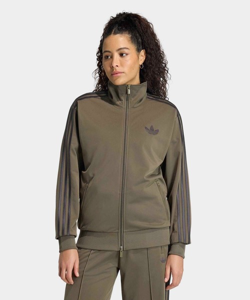adidas(アディダス)の「ファイヤーバード トラックトップ ルーズ / ジャージ / トラックジャケット / アディダスオリジナルス adidas Originals(ジャージ・レディース・ブラウン系その他・MEDIUM/X-SMALL/SMALL/X-LARGE/LARGE/3XL/XX-LARGE)」の1枚目の写真