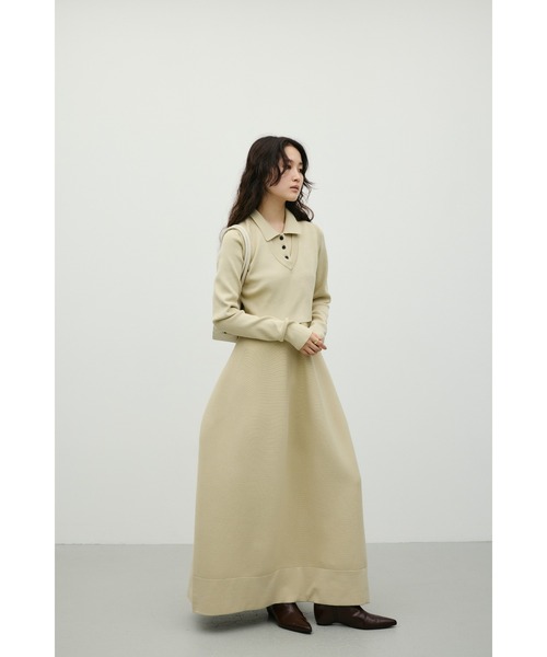 STYLEMIXER(スタイルミキサー)の「2ピースベストレイヤードワンピース(ワンピース・レディース・ブラウン/ブラック/ベージュ/ネイビー・SMALL/MEDIUM)」の5枚目の写真
