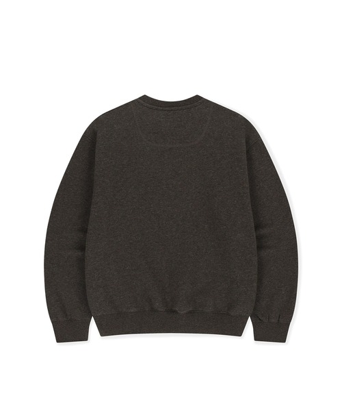 SUNLOVE（サンラブ）の「Daybreak Logo Crew（スウェット・レディース・ヘザーグレー/グリーン系その他/チャコール・S/M/L）」の10枚目の写真
