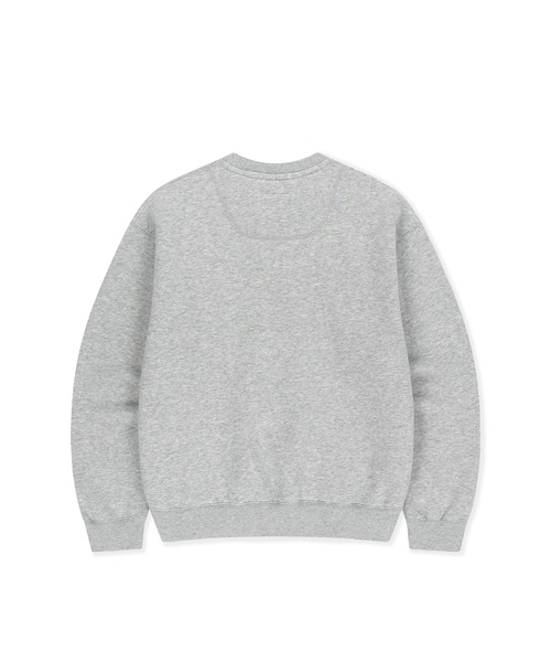 SUNLOVE（サンラブ）の「Daybreak Logo Crew（スウェット・レディース・ヘザーグレー/グリーン系その他/チャコール・S/M/L）」の5枚目の写真