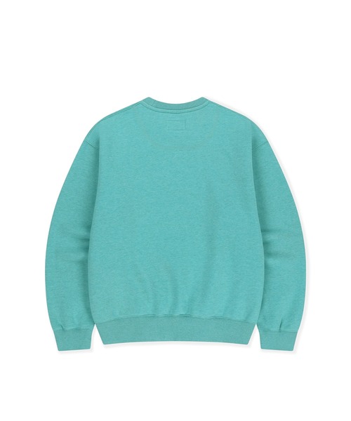 SUNLOVE（サンラブ）の「Daybreak Logo Crew（スウェット・レディース・ヘザーグレー/グリーン系その他/チャコール・S/M/L）」の16枚目の写真