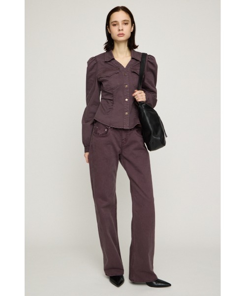 SLY(スライ)の「DENIM PUFF SLEEVE SH デニムパフスリーブシャツ 秋服(シャツ/ブラウス・レディース・ダークパープル/ダークブルー・FREE)」の18枚目の写真