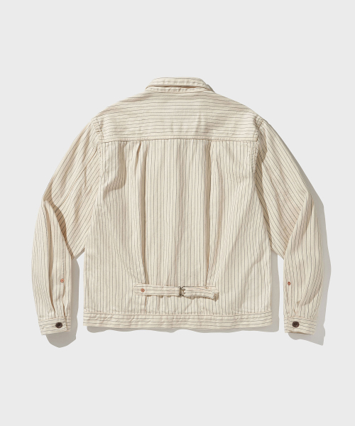 VDR(ブイディアール)の「LOT.18XX ホワイト ワバッシュ ジャケット(デニムジャケット・メンズ・その他・LARGE/MEDIUM/X-LARGE/XX-LARGE)」の2枚目の写真