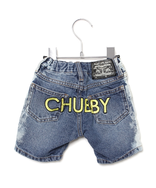 CHUBBYGANG（チャビーギャング）の「12 OZデニムハーフパンツ（デニムパンツ・キッズ・インディゴブルー・90）」の3枚目の写真