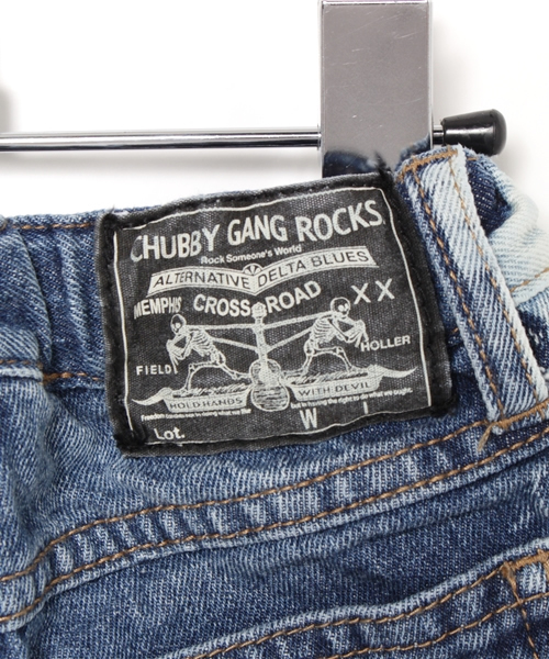 CHUBBYGANG（チャビーギャング）の「12 OZデニムハーフパンツ（デニムパンツ・キッズ・インディゴブルー・90）」の6枚目の写真