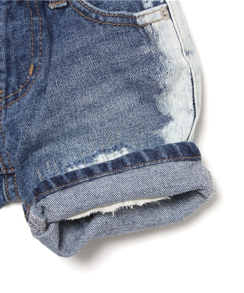 CHUBBYGANG（チャビーギャング）の「12 OZデニムハーフパンツ（デニムパンツ・キッズ・インディゴブルー・90）」の2枚目の写真