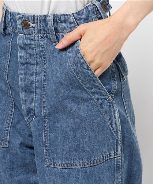 MOUSSY（マウジー）の「DENIM WORKERS WIDE PT（デニムパンツ・レディース・ブルー・26inch/24inch/25inch/27inch）」の7枚目の写真