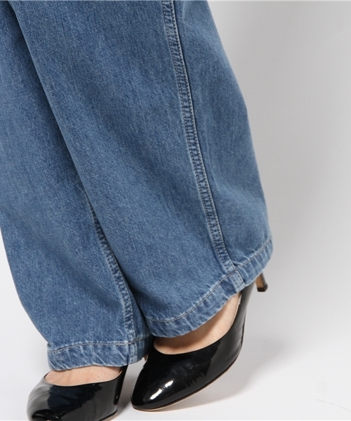 MOUSSY（マウジー）の「DENIM WORKERS WIDE PT（デニムパンツ・レディース・ブルー・26inch/24inch/25inch/27inch）」の8枚目の写真