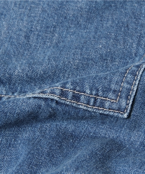 MOUSSY（マウジー）の「DENIM WORKERS WIDE PT（デニムパンツ・レディース・ブルー・26inch/24inch/25inch/27inch）」の10枚目の写真