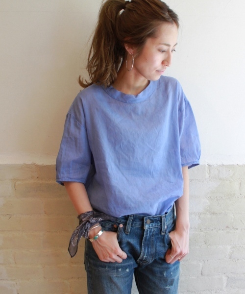 FRAMeWORK（フレームワーク）の「ラミー/C パフスリーブ ブラウス◆（シャツ/ブラウス・レディース・ホワイト/ライトグリーン/サックスブルー・FREE）」の3枚目の写真