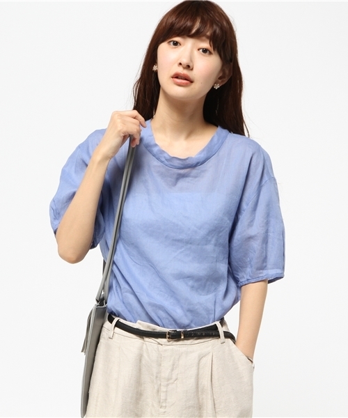 FRAMeWORK（フレームワーク）の「ラミー/C パフスリーブ ブラウス◆（シャツ/ブラウス・レディース・ホワイト/ライトグリーン/サックスブルー・FREE）」の4枚目の写真