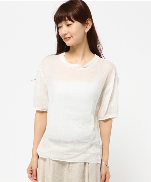 FRAMeWORK（フレームワーク）の「ラミー/C パフスリーブ ブラウス◆（シャツ/ブラウス・レディース・ホワイト/ライトグリーン/サックスブルー・FREE）」の15枚目の写真