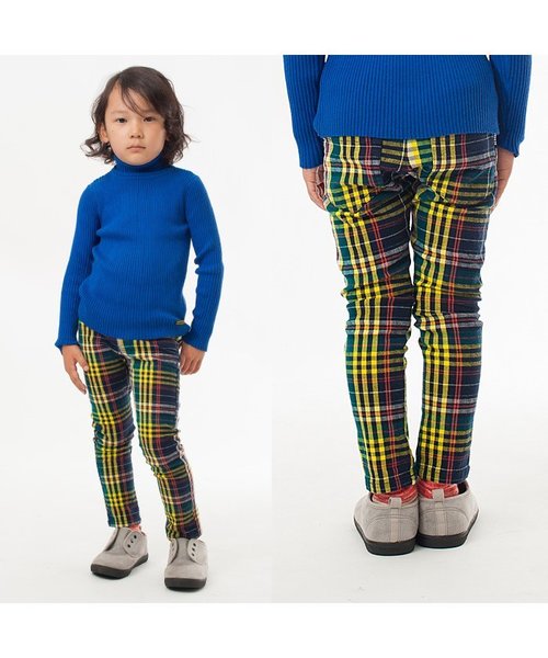 BREEZE（ブリーズ）の「先染めストレッチチェックスキニー（その他パンツ・キッズ・ピンク/ライム/ネイビー・95/110/130/100/120/90/140/80）」の16枚目の写真