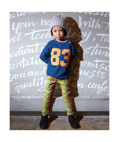 BREEZE（ブリーズ）の「先染めストレッチチェックスキニー（その他パンツ・キッズ・ピンク/ライム/ネイビー・95/110/130/100/120/90/140/80）」の10枚目の写真