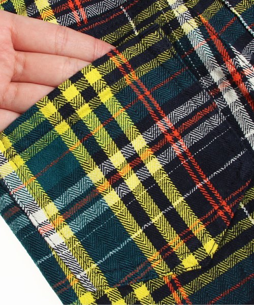 BREEZE（ブリーズ）の「先染めストレッチチェックスキニー（その他パンツ・キッズ・ピンク/ライム/ネイビー・95/110/130/100/120/90/140/80）」の12枚目の写真