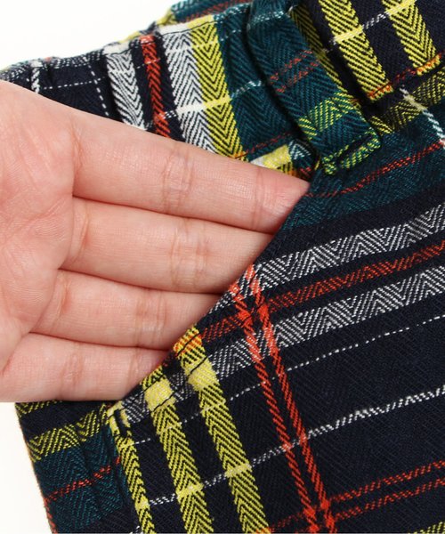 BREEZE（ブリーズ）の「先染めストレッチチェックスキニー（その他パンツ・キッズ・ピンク/ライム/ネイビー・95/110/130/100/120/90/140/80）」の8枚目の写真