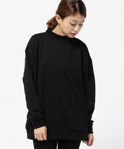 WEGO（ウィゴー）の「DISPARK/ハイネックBIGスウェット（スウェット・レディース・ブラック/ピンク・FREE）」の3枚目の写真