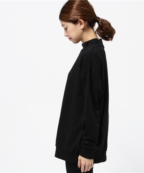 WEGO（ウィゴー）の「DISPARK/ハイネックBIGスウェット（スウェット・レディース・ブラック/ピンク・FREE）」の5枚目の写真