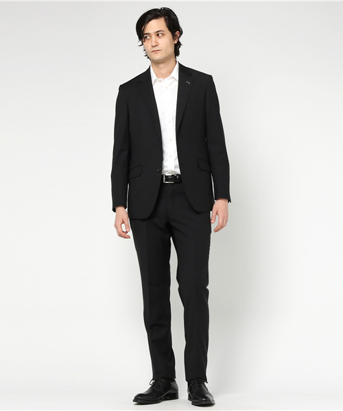 MEN'S BIGI（メンズビギ）の「シャドーストライプスーツ/ビジネス スーツ 卒業式＆入学式（セットアップ・メンズ・ネイビー/ブラック・M/L/S/LL/SS）」の8枚目の写真