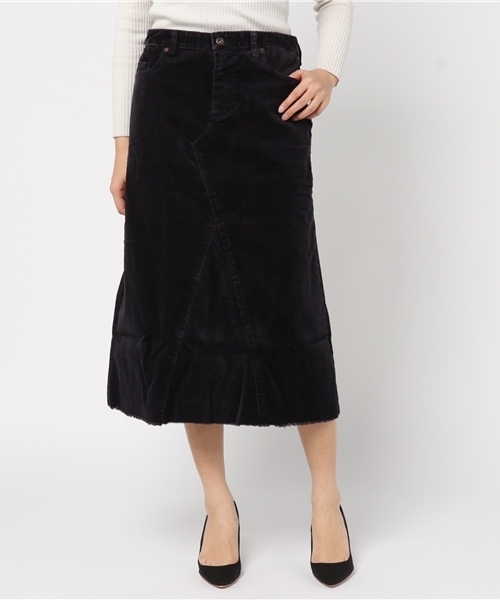 OLD BETTY'S（オールドベティーズ）の「Corduroy 5Pockt Long Skirt/コーデュロイ5ポケットロングスカート（スカート・レディース・ターコイズブルー/ベージュ/ネイビー・FREE）」の15枚目の写真