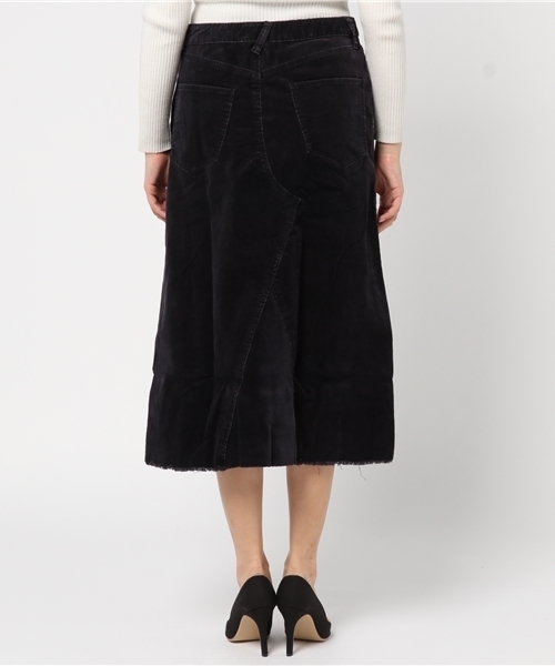 OLD BETTY'S（オールドベティーズ）の「Corduroy 5Pockt Long Skirt/コーデュロイ5ポケットロングスカート（スカート・レディース・ターコイズブルー/ベージュ/ネイビー・FREE）」の6枚目の写真
