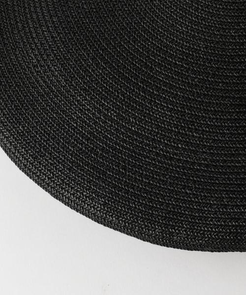 KIJIMA TAKAYUKI（キジマ　タカユキ）の「＜KIJIMA TAKAYUKI（キジマ タカユキ）＞ペーパー ベレーハット ◆（ハンチング/ベレー帽・レディース・ナチュラル/ブラック・FREE）」の6枚目の写真