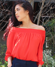 TOMMY HILFIGER | オフショルダートップス(Tシャツ/カットソー)