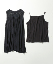 LBC | 【セットアイテム】レース切替ワンピース     (ワンピース)