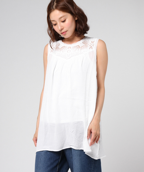 LBC（エルビーシー）の「【SPECIAL PRICE】【セットアイテム】レース切替ワンピース     （ワンピース・レディース・ホワイト/ダークカーキ/ネイビー・LARGE/MEDIUM）」の11枚目の写真