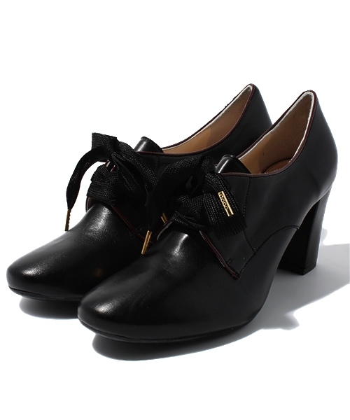 NANO universe（ナノユニバース）の「リボンアンクルブーティー（ブーツ・レディース・ブラック/グレイッシュベージュ・36/37/38）」の2枚目の写真