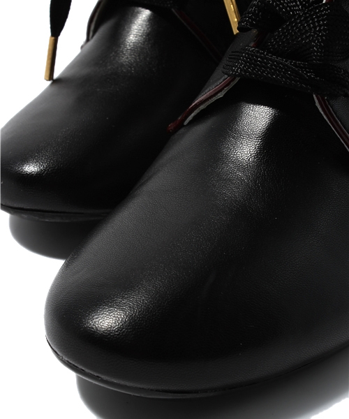 NANO universe（ナノユニバース）の「リボンアンクルブーティー（ブーツ・レディース・ブラック/グレイッシュベージュ・36/37/38）」の7枚目の写真