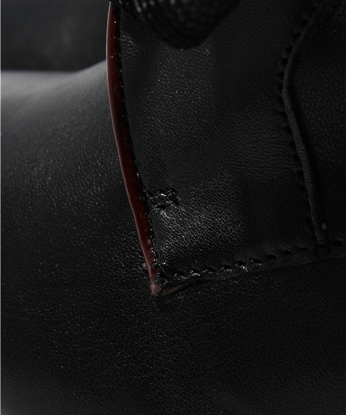 NANO universe（ナノユニバース）の「リボンアンクルブーティー（ブーツ・レディース・ブラック/グレイッシュベージュ・36/37/38）」の8枚目の写真