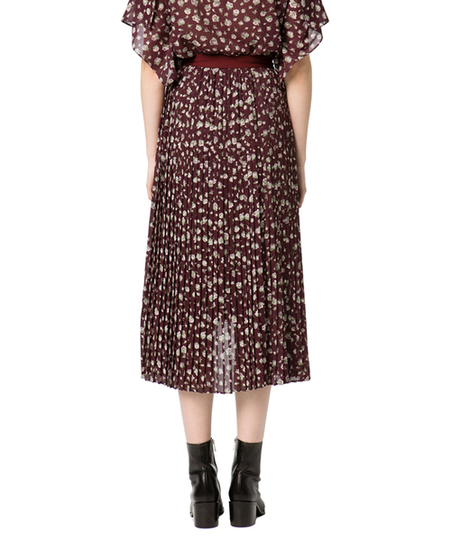CLANE（クラネ）の「DROP FLOWER PLEATS LAYERED SKIRT（スカート・レディース・ボルドー/ブラック/カーキ・1/2/0）」の7枚目の写真