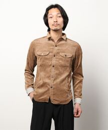 ストレッチ コーデュロイシャツ