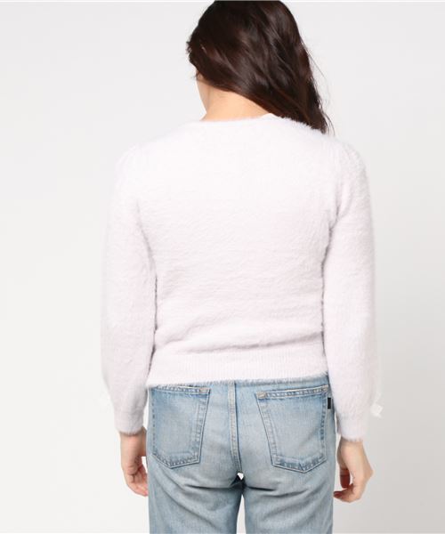 LODISPOTTO（ロディスポット）の「ふわふわフェザーカーディガン（カーディガン/ボレロ・レディース・ホワイト/ライトブルー/ベビーピンク/ラベンダー・MEDIUM）」の8枚目の写真