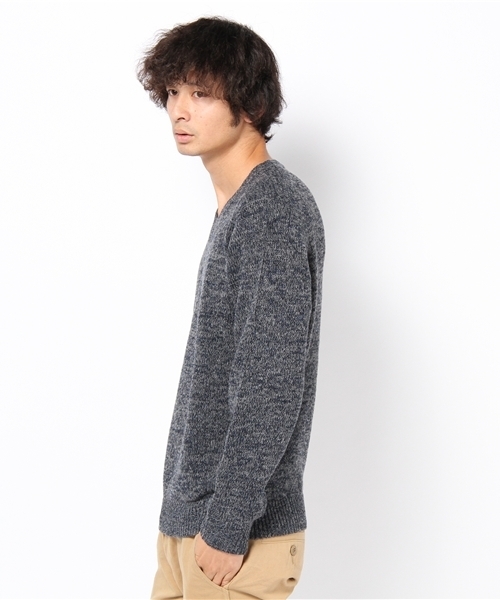 green label relaxing（グリーンレーベルリラクシング）の「YOKE/PEARL V/N 5G ニット（ニット/セーター・メンズ・オリーブ/ネイビー・SMALL/MEDIUM/LARGE）」の3枚目の写真